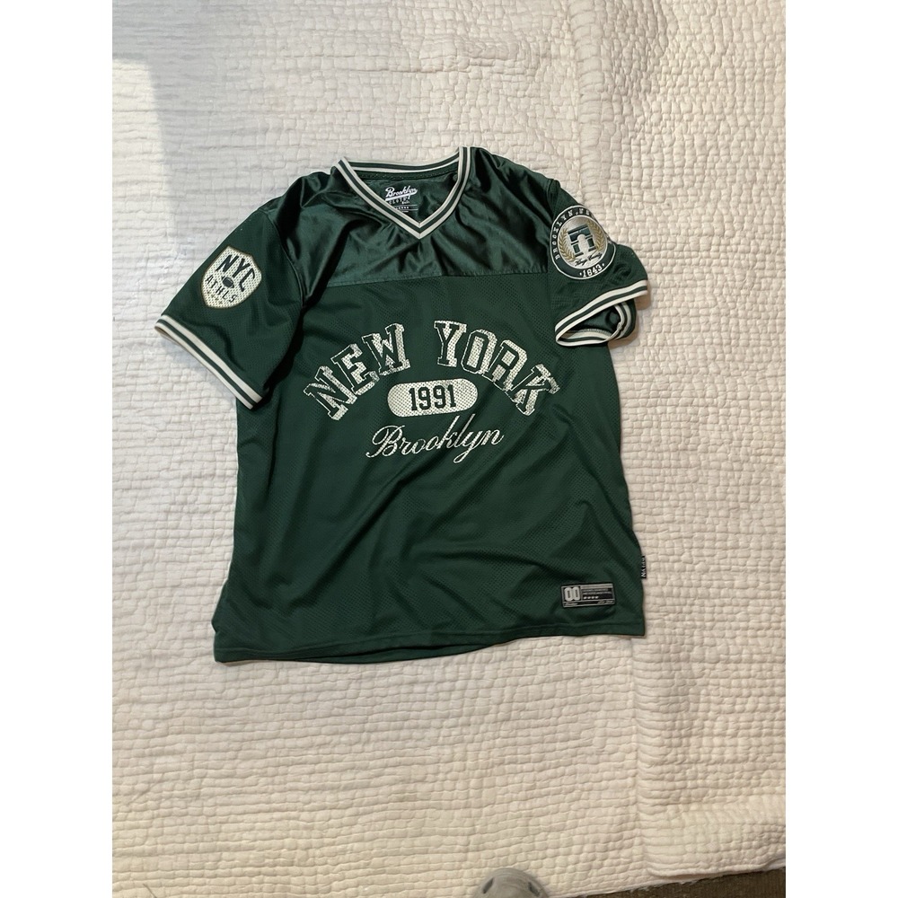 Brooklyn Cloth New York Jersey Men's Large, Green